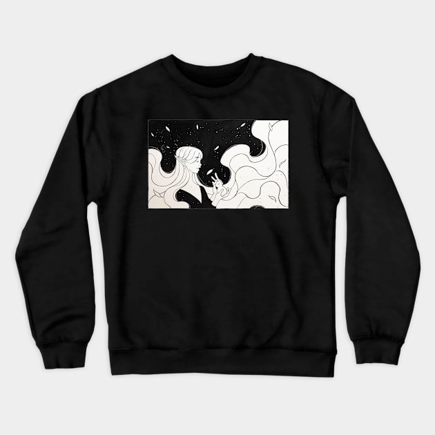 Elved Lies Crewneck Sweatshirt by Scullenary